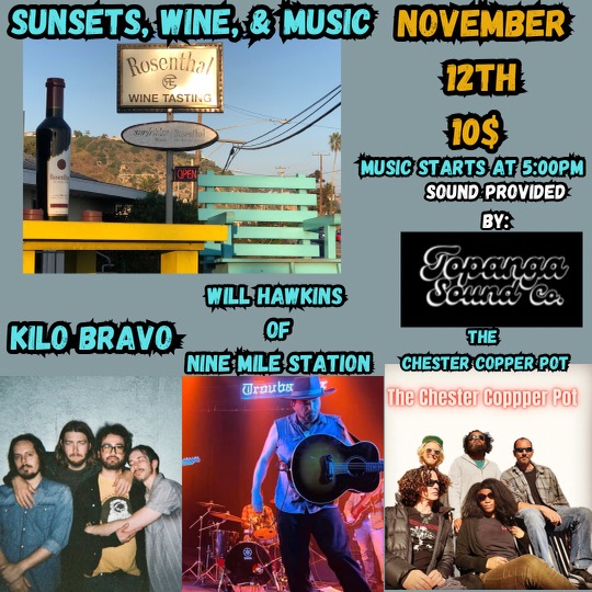 Sunset, Wine & Music - November 12