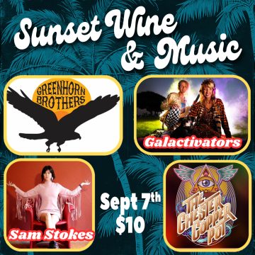 Sunset wine and music September 7