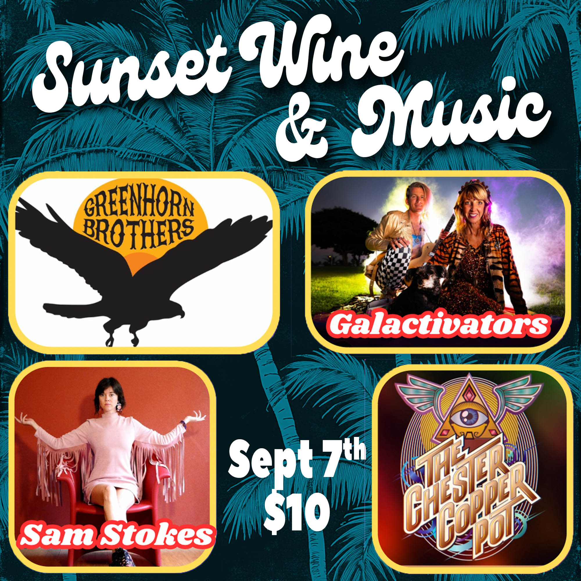 Sunset wine and music September 7