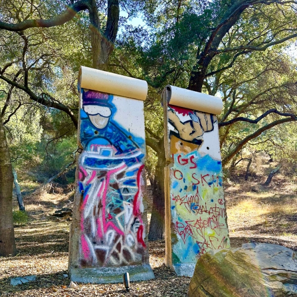 Pieces of the Berlin Wall - Come check out a part of history while you are at the Vineyard Experience