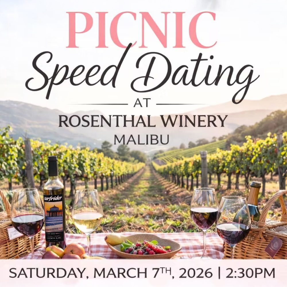 Picnic Speed Dating in Malibu for Singles Ages 27–39