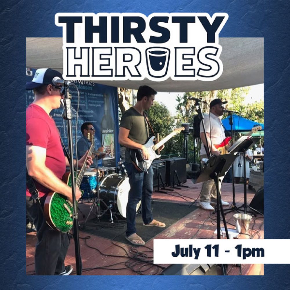 live music from Thirsty Heroes